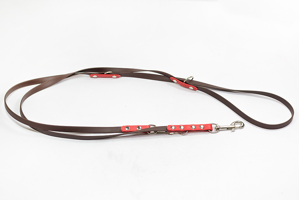 Bellepet Biothane Verlängerungsleine "bicolor" 2,80m - Grundfarbe dunkelbraun