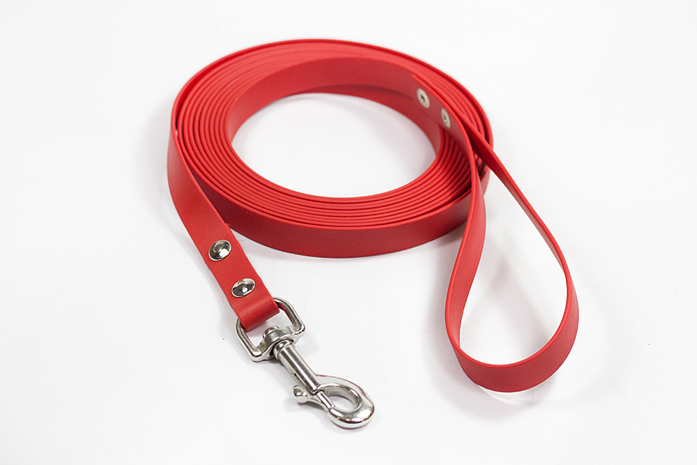 Bellepet Biothaneleine / Schleppleine 5m mit Handschlaufe - Edelstahl