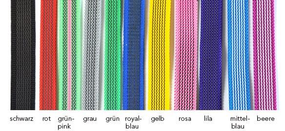 Bellepet - gummierte Nylonleine / Führleine 1m ohne Handschlaufe