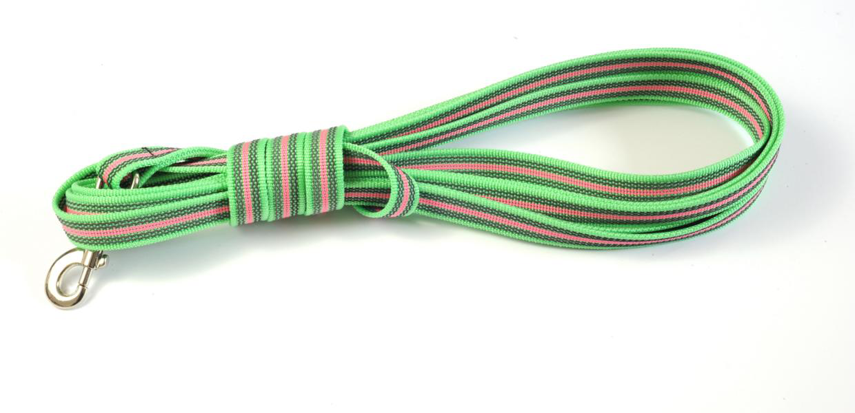 Bellepet - gummierte Nylonleine / Schleppleine 5m mit Handschlaufe