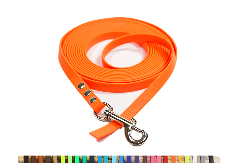 Bellepet Biothaneleine / Schleppleine 7m ohne Handschlaufe - Edelstahl