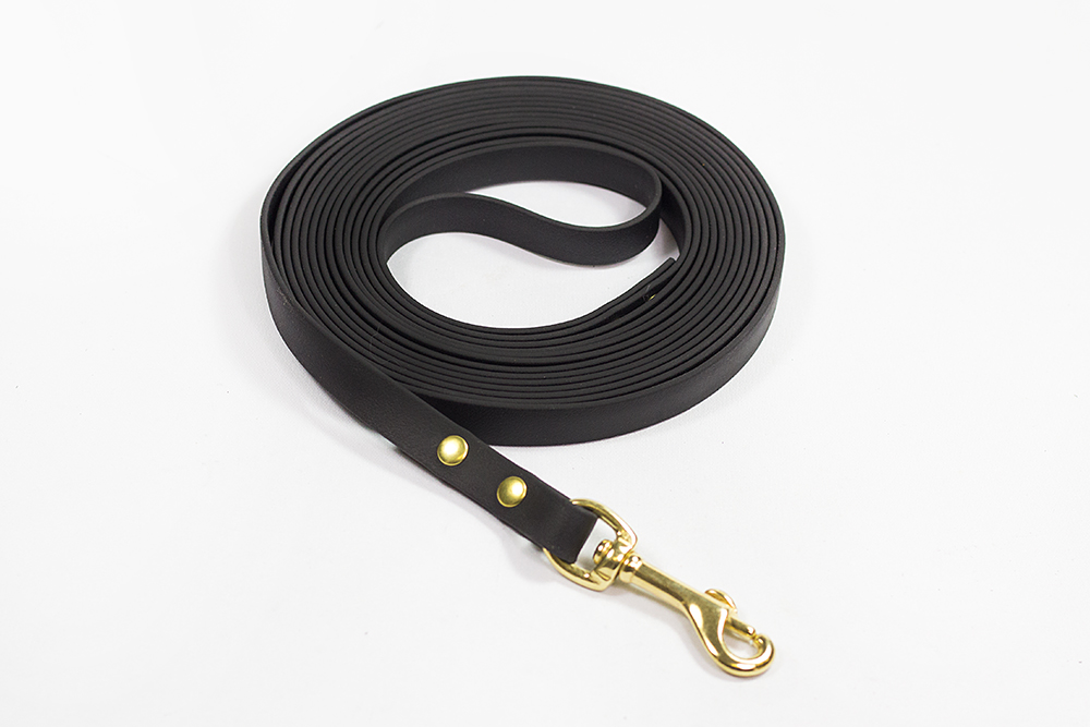 Bellepet Biothaneleine / Schleppleine 10m ohne Handschlaufe -  Messing