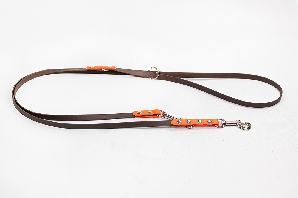 Bellepet Biothane Verlängerungsleine "bicolor" 2,80m - Grundfarbe dunkelbraun