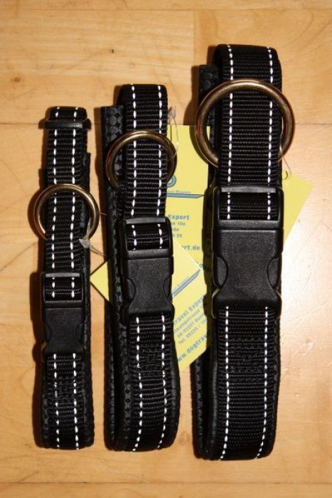 Neopren Reflex Halsband mit Schnalle aus Nylon 
