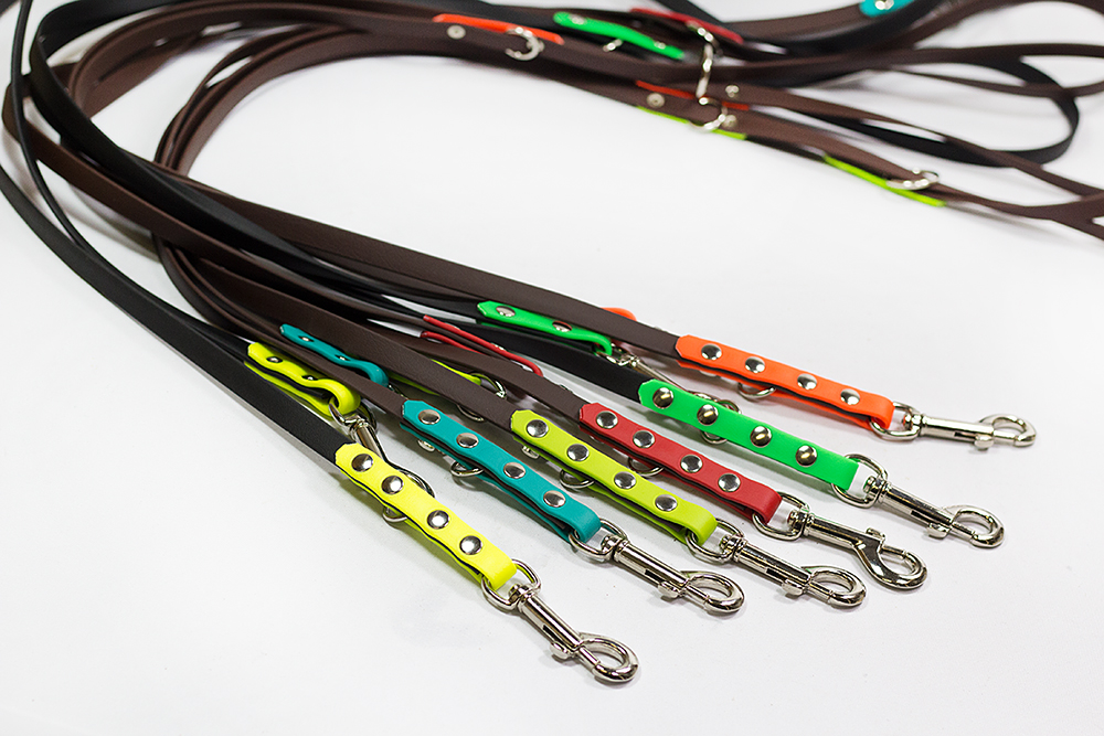 Bellepet Biothane Verlängerungsleine "bicolor" 2,80m - Grundfarbe dunkelbraun