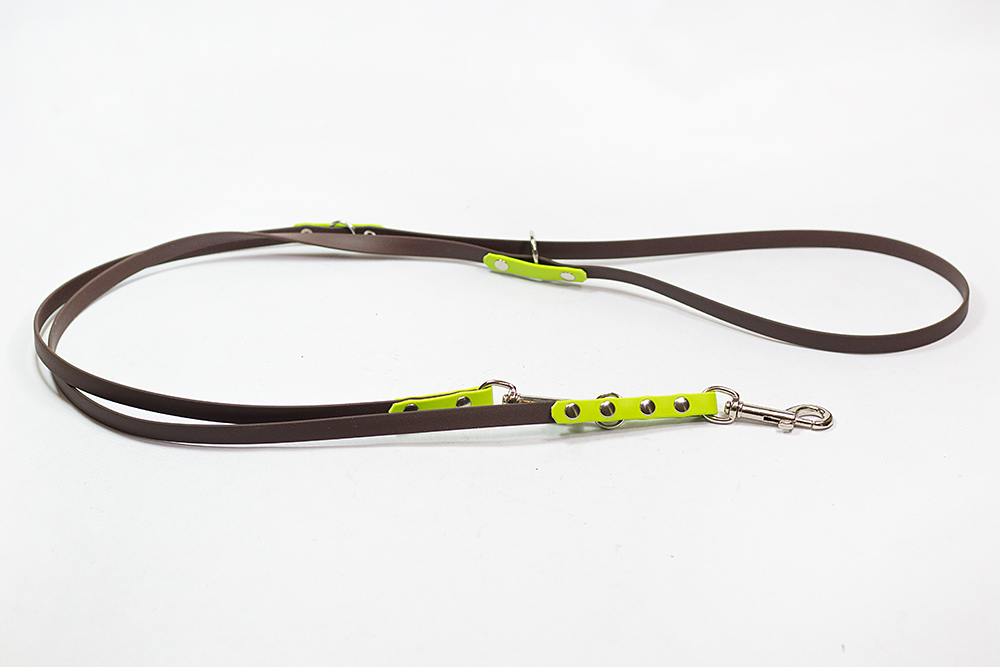 Bellepet Biothane Verlängerungsleine "bicolor" 2,80m - Grundfarbe dunkelbraun