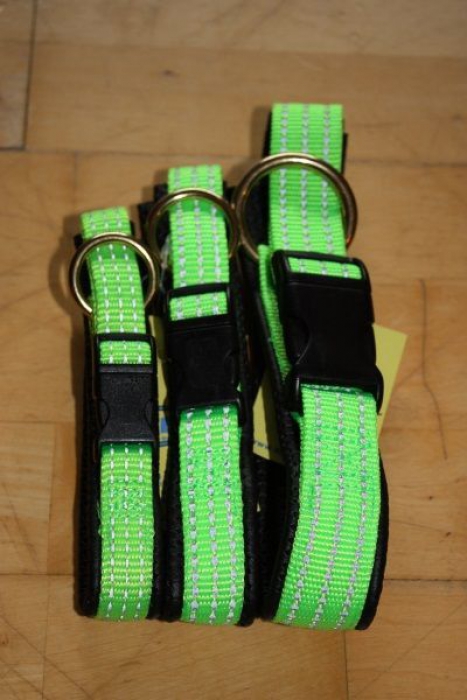 Neopren Reflex Halsband mit Schnalle aus Nylon 