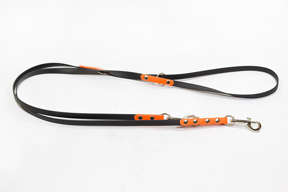 Bellepet Biothane Verlängerungsleine "bicolor" 2,80m - Grundfarbe schwarz