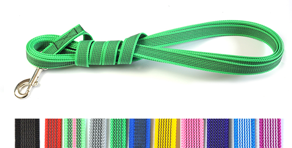 Bellepet - gummierte Nylonleine / Schleppleine 5m mit Handschlaufe