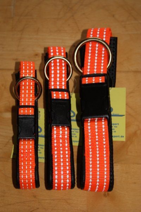 Neopren Reflex Halsband mit Schnalle aus Nylon 