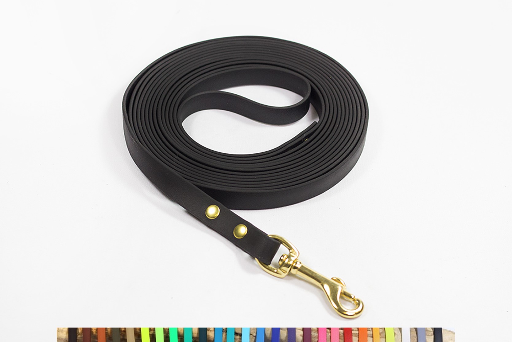 Bellepet Biothaneleine / Schleppleine 7m ohne Handschlaufe -  Messing